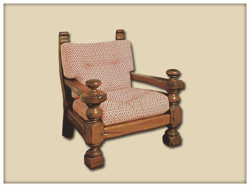 upholstered armchair